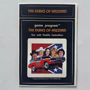 Custom Atari 2600 The Dukes of Hazzard Video Game Cartridge Label - Picture 1 of 3