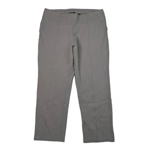 H by Halston Cropped Ponte Legging Pants Pull-On Stretch Gray Womens M Medium - Picture 1 of 6
