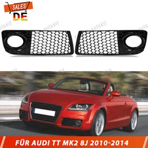Griglia fendinebbia griglia a nido d'ape nera lucida per Audi TT MK2 8j 2010-2014 - Foto 1 di 13