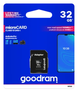 32GB micro SD Speicherkarte Mini S3 S4 S5 S7 Class 10 + SD-Adapter 100MB/s - Bild 1 von 4