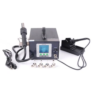 Estación de reprocesamiento digital de aire caliente MOT 110V 2 en 1 soldadura 330W 100-480 °C 852 - Imagen 1 de 8