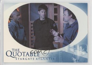 2008 Rittenhouse Stargate: Atlantis Seasons 3 & 4 The Quotable #Q55 b6s