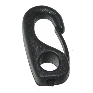 NAUTOS HPN056B- BLACK - 5 MM - 3/16" SHOCKCORD SNAP HOOK - 4 PIECES SET - Bild 1 von 1