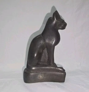 Egyptian Souvenir Statue Figurine Egypt Cat Goddess Bastet Clay / Composite - Picture 1 of 16