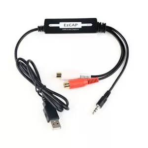 Turntable Vinyl LP Cassette To CD/MP3/WAV Converter USB Audio Capture Recorder - Picture 1 of 5