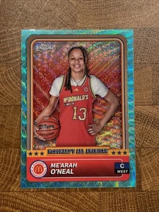 2024 Topps Chrome McDonalds ME'ARAH O'NEAL Florida #70 Aqua Wave 085/199 - Foto 1 di 2