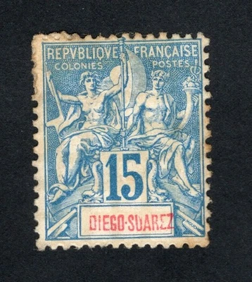 Sello Madagascar 1894 Mi#43 Diego Suárez MH CV=17$ Foto 1 de 2