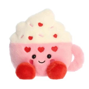 Aurora - Palm Pals - 5" Harper Heart Latte Heartwarming Stuffed Animal - Picture 1 of 5