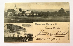 Carte postale salutations de kittlitz * économie de bar * 1900 * - Photo 1/2