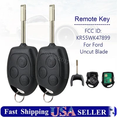 2 Replacement For 2010 2011 2012 2013 Ford Transit Connect Remote Key Fob 4D63 - Image 1 of 4