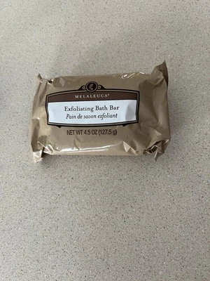 Barra de banho esfoliante Melaleuca 4,5 oz 127,5 gr lacrada de fábrica feita nos EUA - Imagem 1 de 3