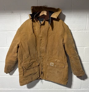 Vintage Carhartt Mantel mit abnehmbarer Kapuze Herren XL CO5BRN CQ7006 Made in USA - Bild 1 von 16
