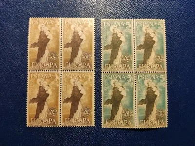 SELLOS ESPAÑA MNH 1963 BLOQUE 4 EUROPA CEPT. NUESTRA SEÑORA DE EUROPA  - Imagen 1 de 2