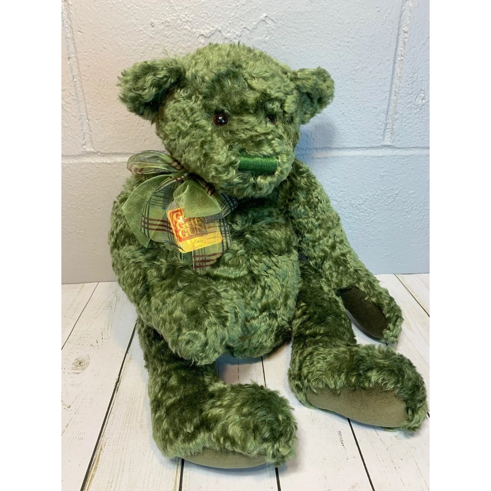 GUND 绿色马海毛熊泰勒限量版 105 出 375 款 9534 — 第 1/4 张图片