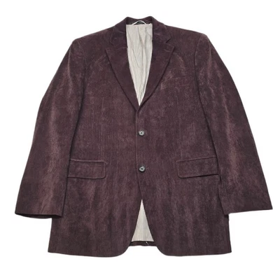 Ralph Lauren Corduroy Blazer Jacket Mens 40R 40 Plum Purple Sport Coat - Image 1 of 4
