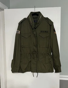 Polo Ralph Lauren U.S.R.L Icónica Chaqueta Militar Retro de Campo Para Hombre Talla XL Oliva - Imagen 1 de 7