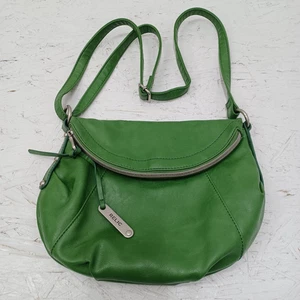 Relic crossbody bag green studed accents zip & snap closure purse - Picture 1 of 12