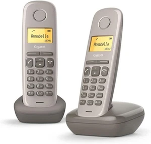 Gigaset A170 Duo - Telefon bezprzewodowy z identyfikatorem dzwoniącego i wyświetlaczem towar B - Zdjęcie 1 z 3