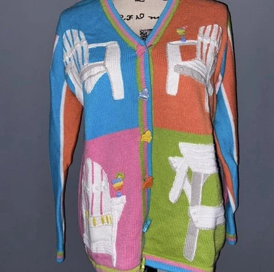 Cárdigan StoryBook Knits Beach Chairs Foto 1 de 4