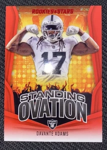 2023 Rookies & Stars Davante Adams Standing Ovation Longevity Red #SO-3 Raiders - Bild 1 von 2