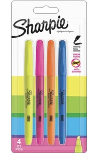 2x Sharpie Pocket Textmarker 4er Set verschiedene Farben - insgesamt 8 Stifte - Bild 1 von 1