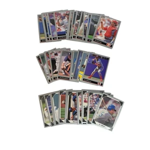 Vintage Leaf 1991 & 1992 Major League Baseball Trading Cards Lot GUC 51 Karten - Bild 1 von 7