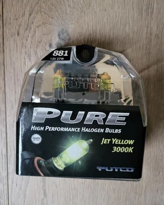 Bombilla halógena Putco PURE de alto rendimiento 881 - amarillo azabache Foto 1 de 4