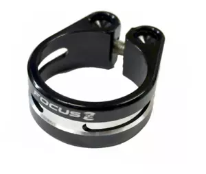 Focus Sattelklemme 34,9 mm Aluminium schwarz/silber 22 Gramm NEU 1 Stück - Picture 1 of 1