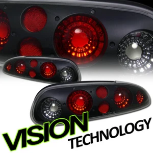 For 93-02 Chevrolet Camaro Z28 Black Clear Altezza Taillights Taillamps Lamps KS - Picture 1 of 2