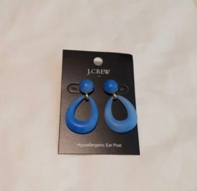 J Crew Earrings for women. Resin teardrop statement earrings. Gold-plated brass - Image 1 of 3