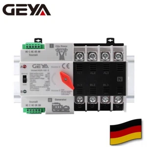 Interruptor de transferencia automática GEYA Dual Power 4P 100A 230 50Hz Grid to Generato - Imagen 1 de 13