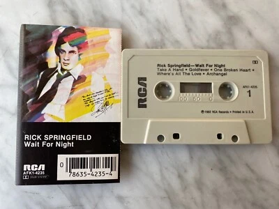 Rick Springfield Wait For Night CASSETTE Tape 1982 RCA AFK1-4235 Gold Fever OOP! - Image 1 of 3