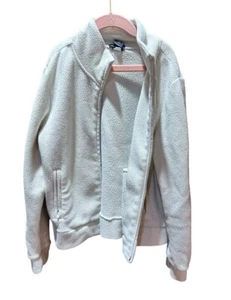 Gap Kids Girl’s White Front Fleece Zip Size M (7-8) Jacket - Picture 1 of 3
