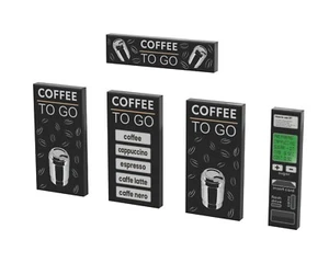 Custom Printed LEGO Tiles - Coffee To Go pack - Picture 1 of 3