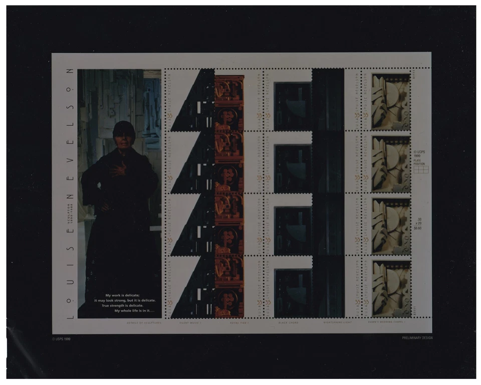 Ensayo a color fotográfico transparente, escultora Louise Nevelson Sc3383a EE. UU., 1899-1988 Foto 1 de 1