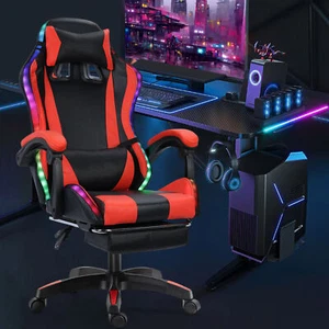 Height Adjustable Gaming Chair, Video Game Chair High Back with Lumbar Support - Picture 1 of 23
