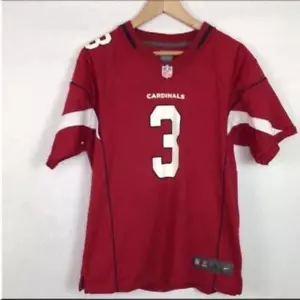 NIKE NFL Boys Arizona Cardinals Jersey Large Red V Neck Short Sleeve - Picture 1 of 6