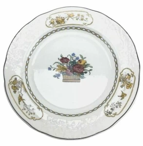 Plato de ensalada Spode cesta floral flores Inglaterra porcelana 2044794 7-1/2 - Imagen 1 de 8