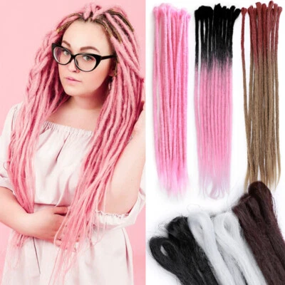 50cm/60cm SE Dreadlocks Extensions Kunsthaar Dreadlock Zöpfe Hippie Dreads Lange - Bild 1 von 4