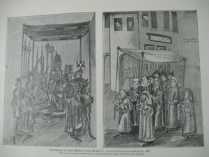 Procesión de Judíos Encuentro Papa Martín V. En el Concilio de Constanza 1417 Impresión - Imagen 1 de 4
