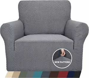 1 Piece Jacquard High Stretch Chair Cover - Picture 1 of 7