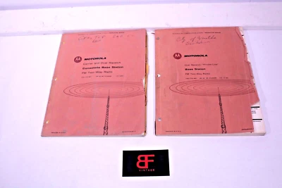 Two Motorola Dual Squelch and Consolette Base Station Instruction Manuals MN351 - Image 1 of 4