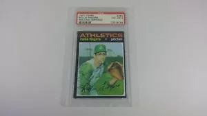 Rollie Fingers 1971 Topps #384 certificado PSA/ADN firmado a mano graduado automático PSA 4 - Imagen 1 de 2