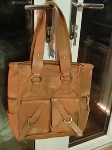 large brown leather shoulder ,handbag - Picture 1 of 14