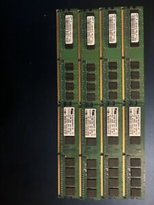 Lot of 8 ProMOS And Samsung DDR-2 533MHz 512MB RAM Cards