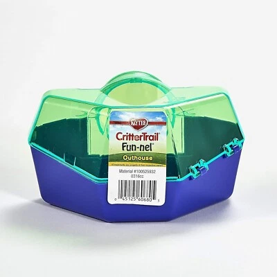 Tubo Kaytee CritterTrail Fun-nel Outhouse pieza de jaula para animales pequeños Foto 1 de 3