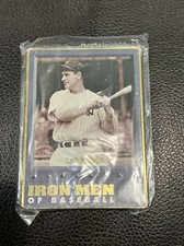 1996 Metallic Impressions Iron Men of Baseball #1 Lou Gehrig Yankees Sealed