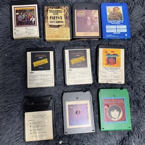 Vtg Lot 10 8 Track Tapes Willie Nelson Linda Ronstadt Country Gospel Classic - Imagen 1 de 9