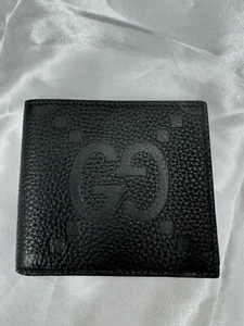 GUCCI JUMBO GG WALLET - BLACK LEATHER - Retail $580. NEW AUTHENTIC - Picture 1 of 5