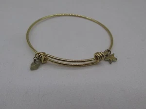 Brazalete Brazalete Ajustable Gran Estrella y Piedra Tono Dorado 7.75 Ajustable #97p - Imagen 1 de 10